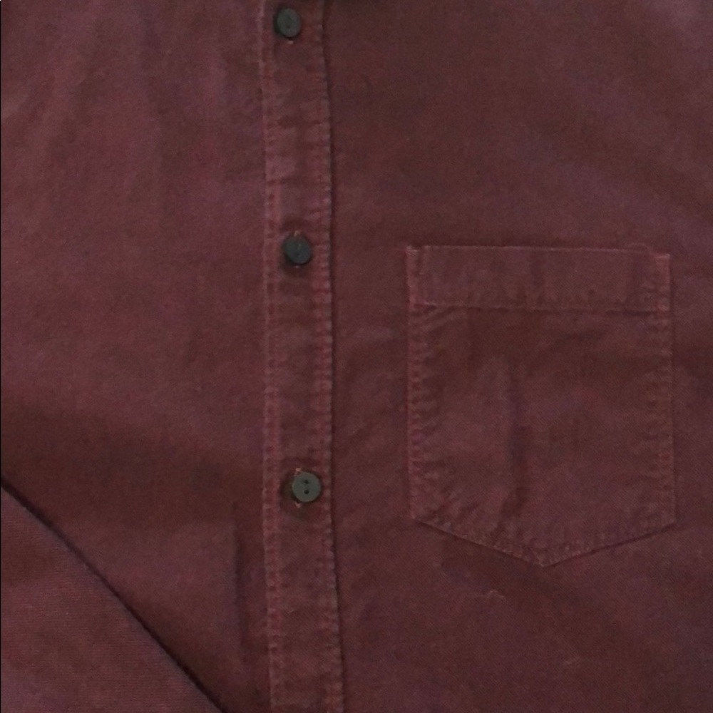 Maroon button down - Picture 3 of 4